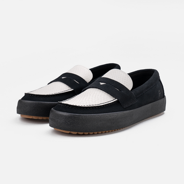 Pakalolo Sepatu Loafer Galadriel Mix Leather Black/White