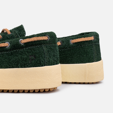 Pakalolo Sepatu Loafer Sigrid Suede Hairy Green