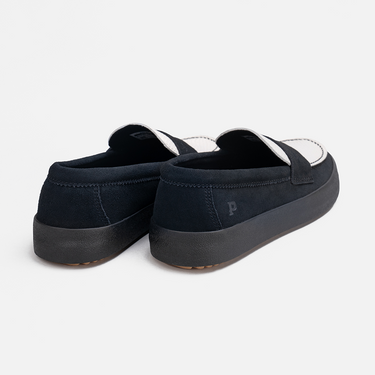 Pakalolo Sepatu Loafer Galadriel Mix Leather Black/White