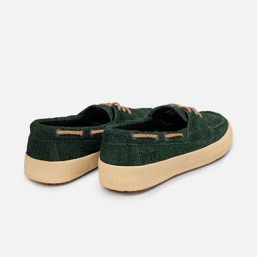 Pakalolo Sepatu Loafer Sigrid Suede Hairy Green
