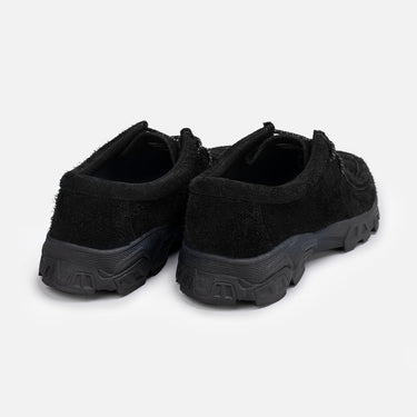 Pakalolo Sepatu Loafer Terra Moc Hairy Suede Full Black
